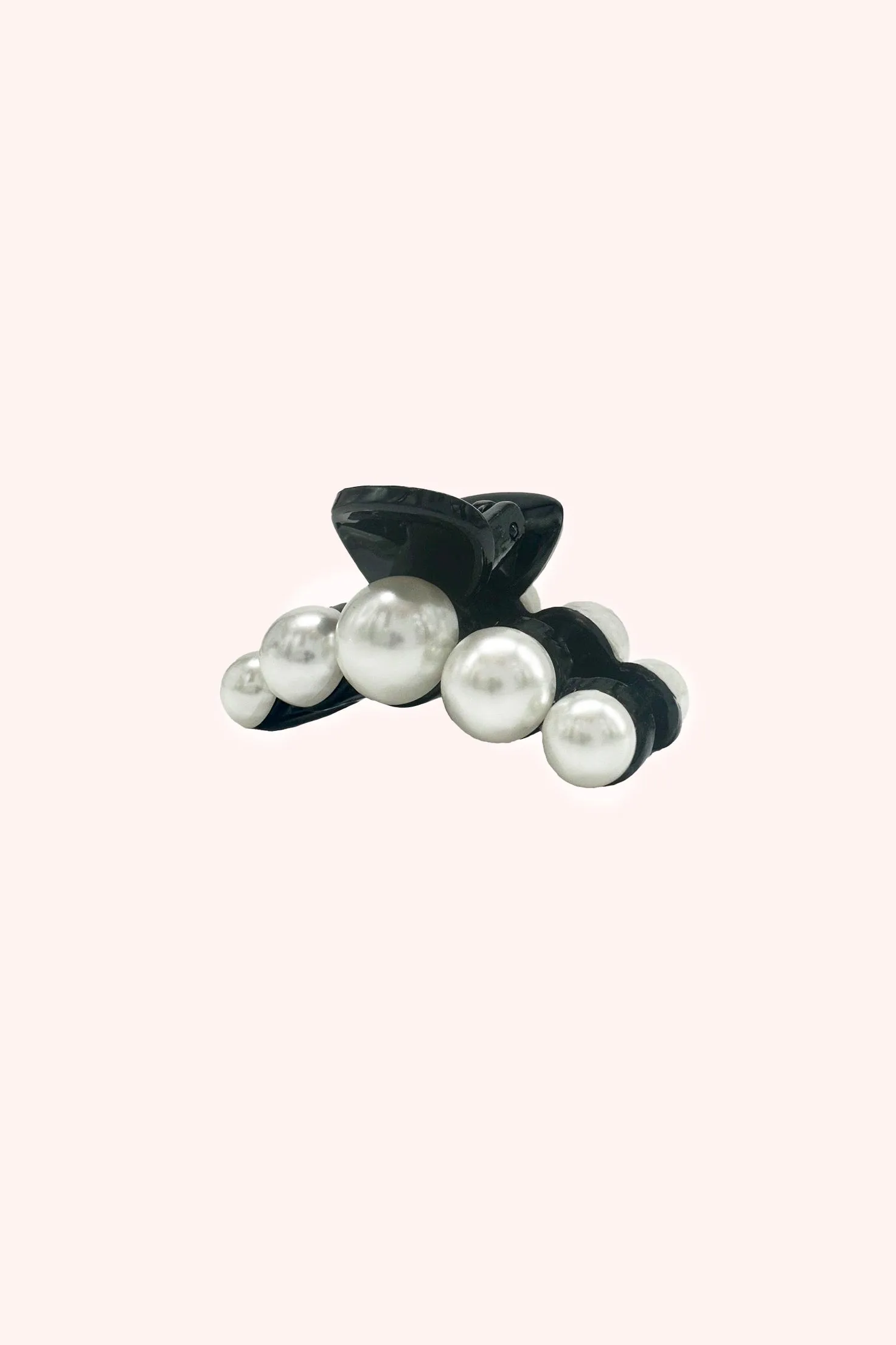 String of Pearls Mini Jaw Clip Black Pearl sold by Anna Sui