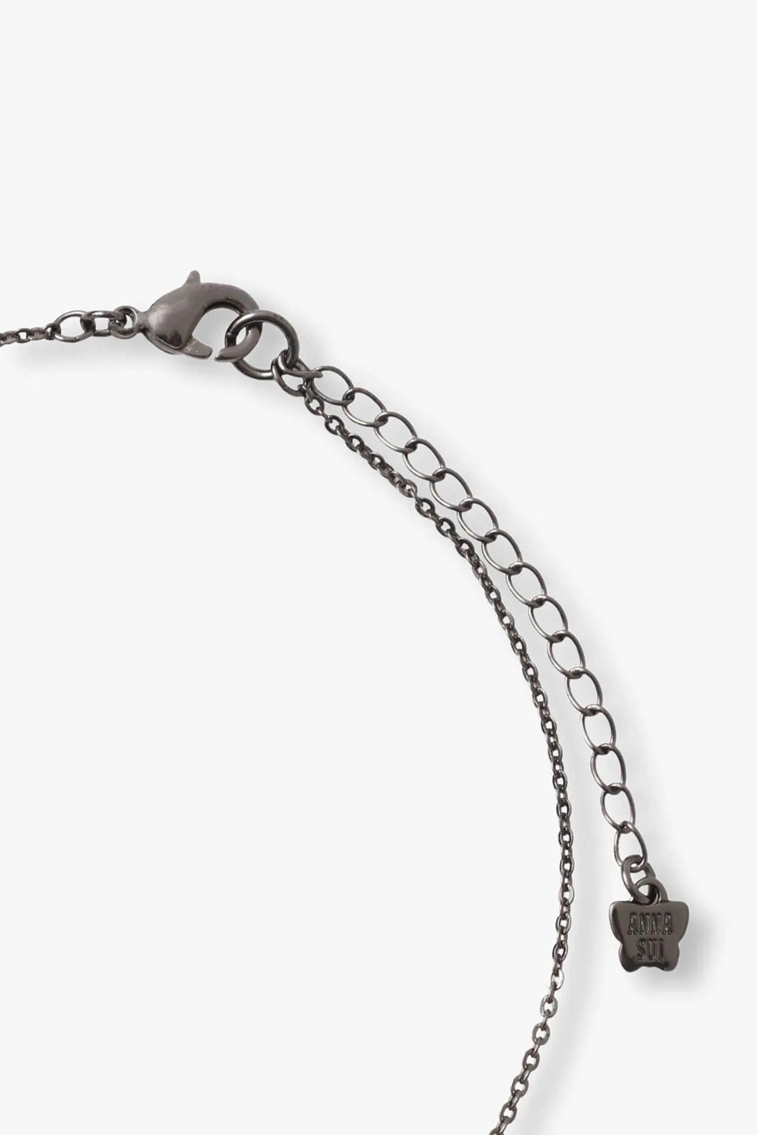 Lucky Horseshoe Necklace - Gunmetal sold by Anna Sui product image thumbnail 3