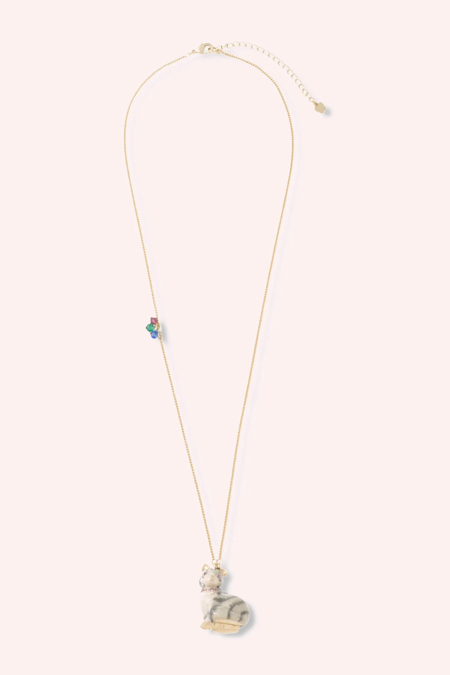 Cat Necklace - Grey Multi sold by Anna Sui