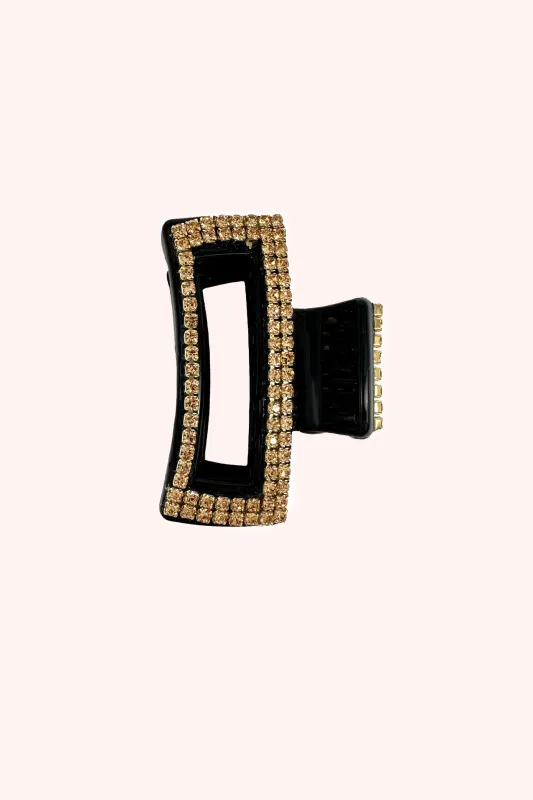 Mini Crystal Peek-a-Boo Clip Gold sold by Anna Sui