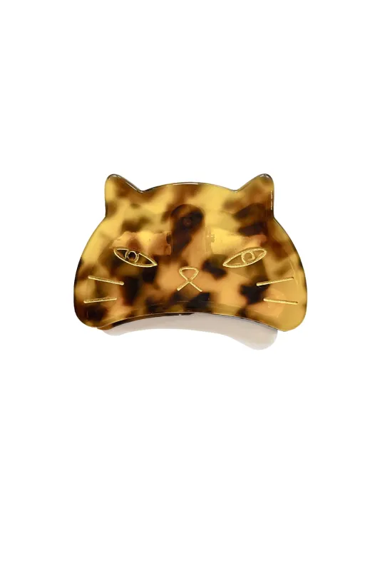 Etched Large Cat Jaw Clip Tokyo sold by Anna Sui