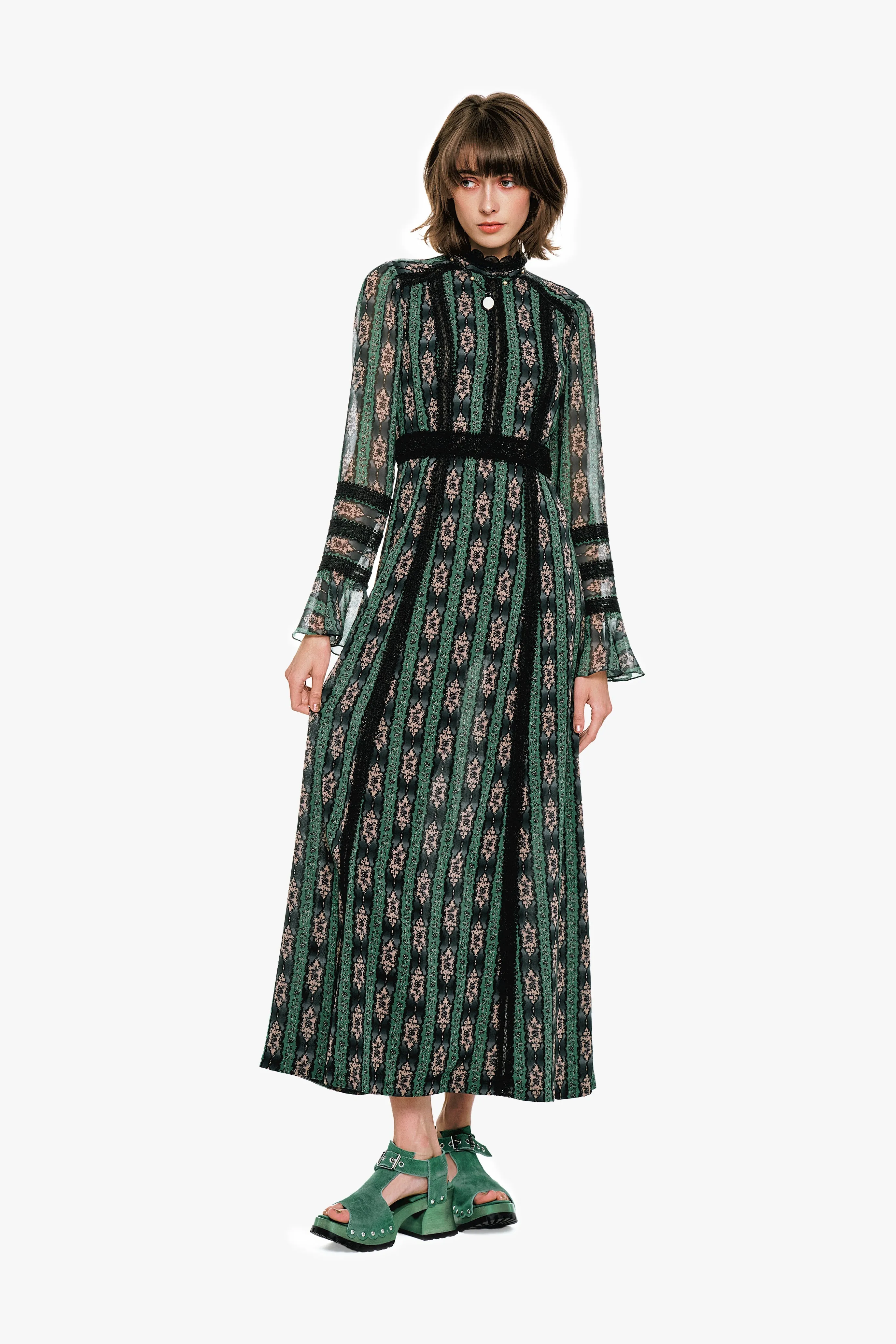 Cameo Stripe Print Maxi Dress sold by Anna Sui product image thumbnail 5