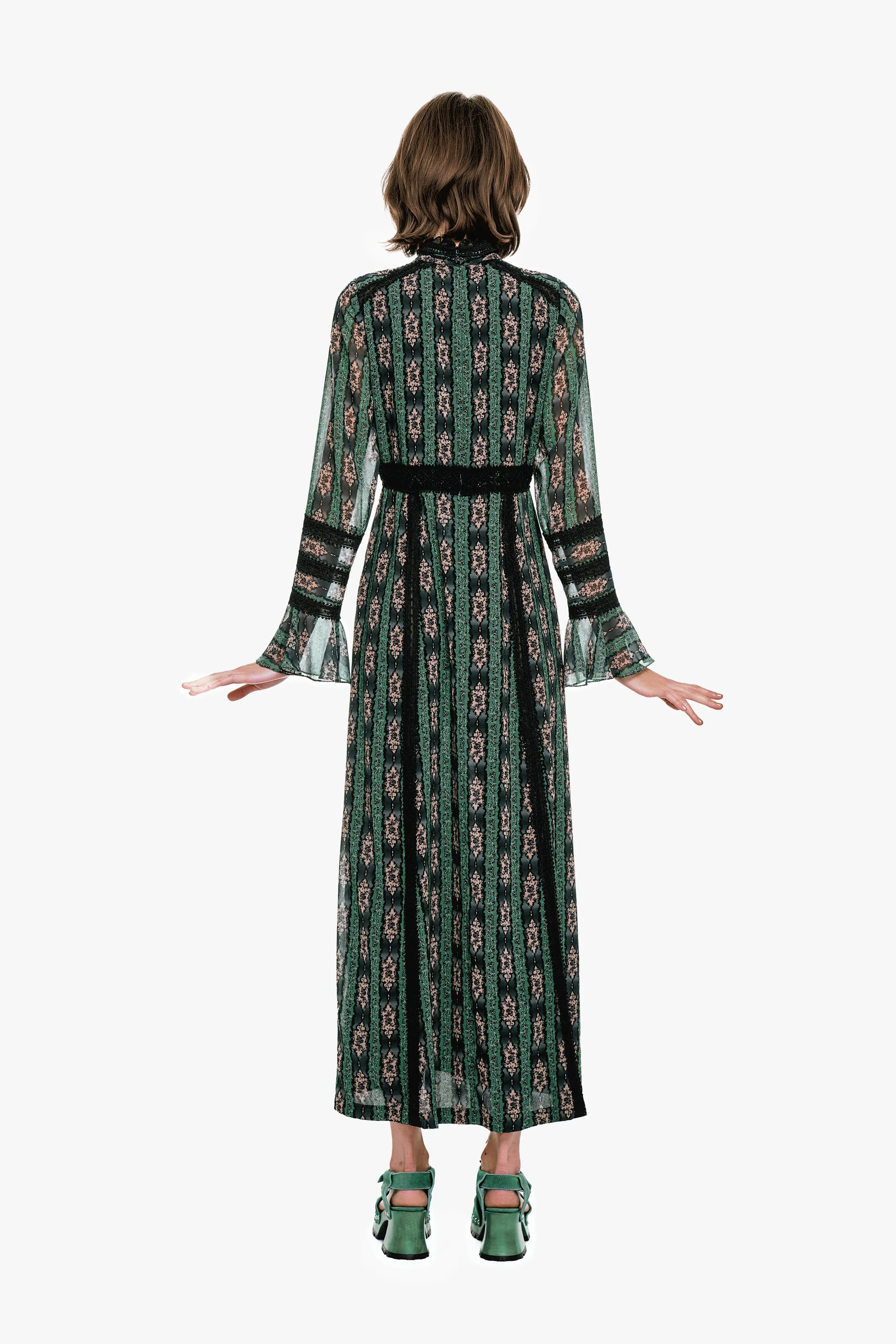 Cameo Stripe Print Maxi Dress sold by Anna Sui product image thumbnail 4
