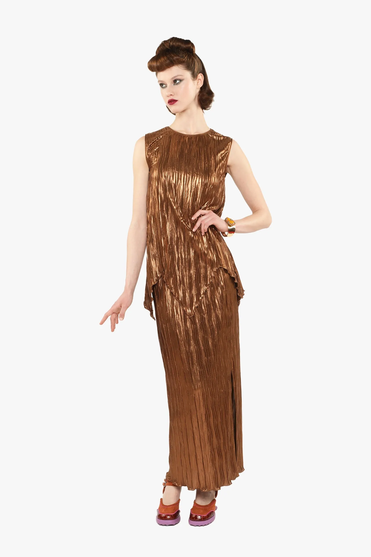 Pleats Sleeveless Top sold by Anna Sui product image thumbnail 3