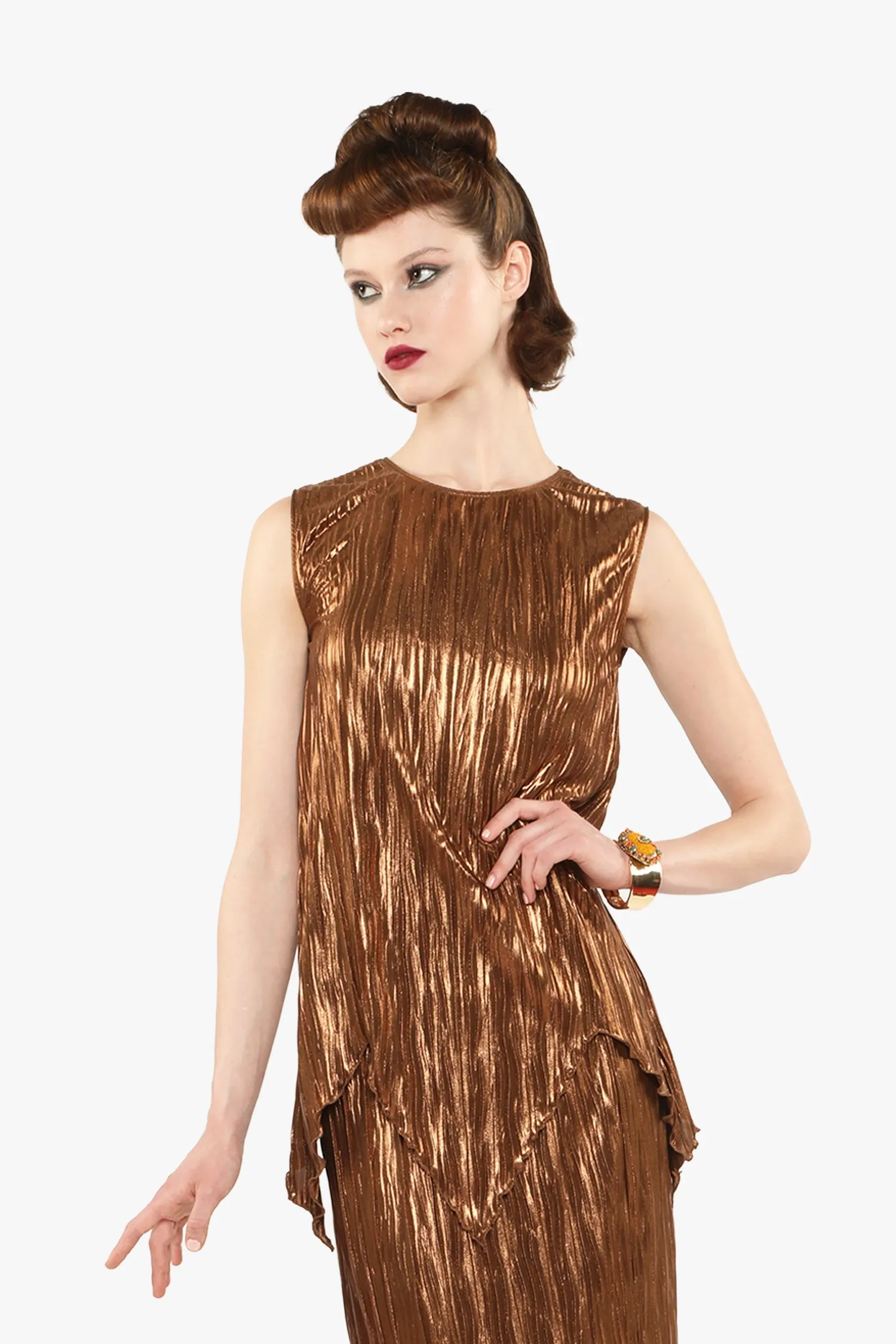 Pleats Sleeveless Top sold by Anna Sui