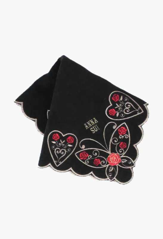 Butterfly Hearts Washcloth made by Anna Sui