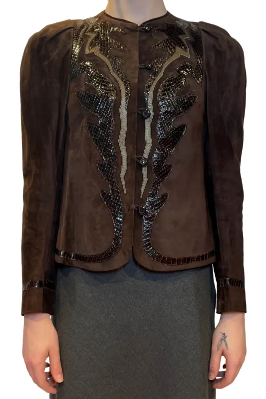 Vintage AmphiBoles Suede Jacket made by Anna Sui