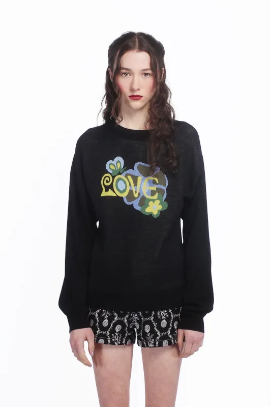 Knitwear Love Sweater Black sold by Anna Sui