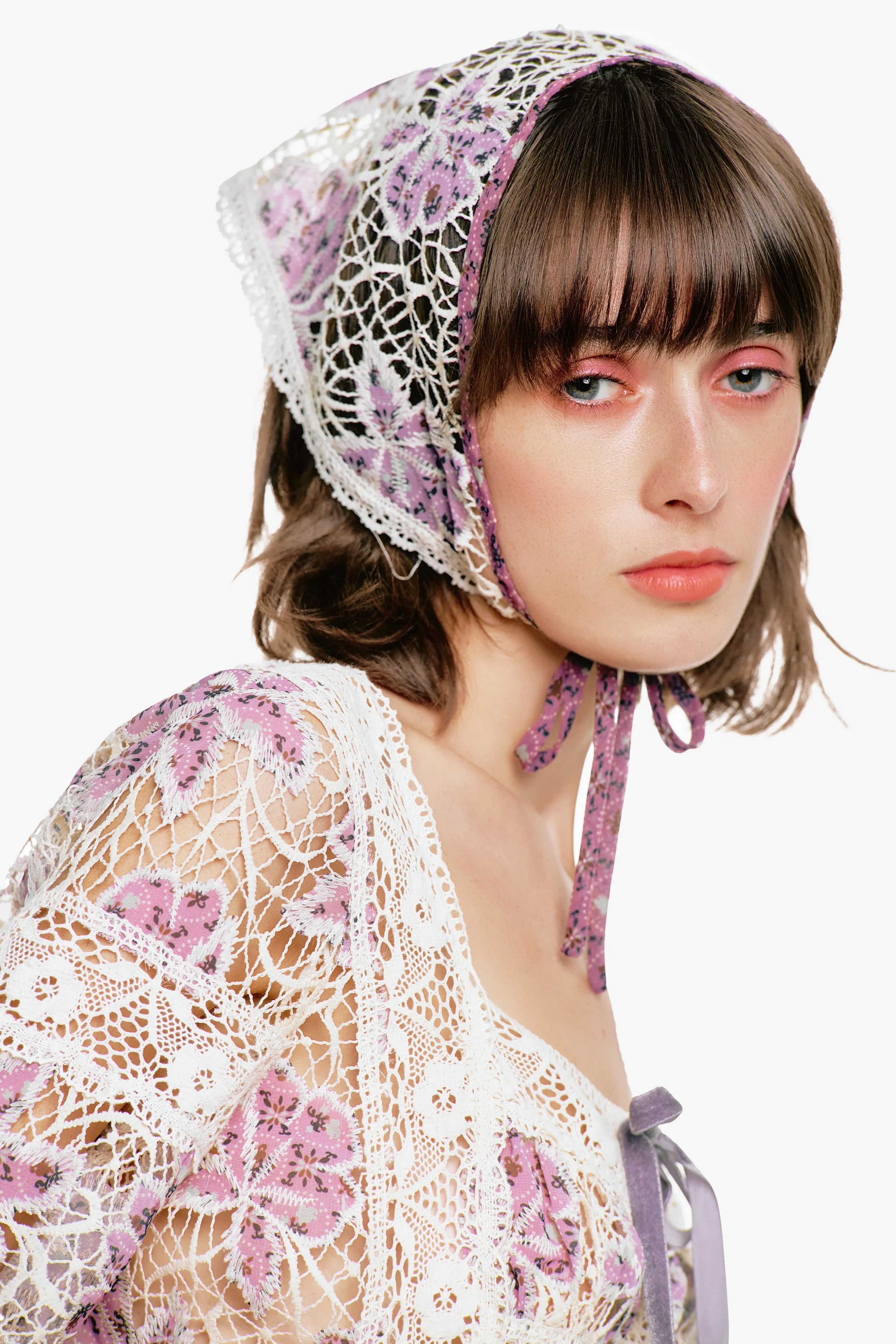Medallion Floral Lace Headscarf sold by Anna Sui product image thumbnail 2