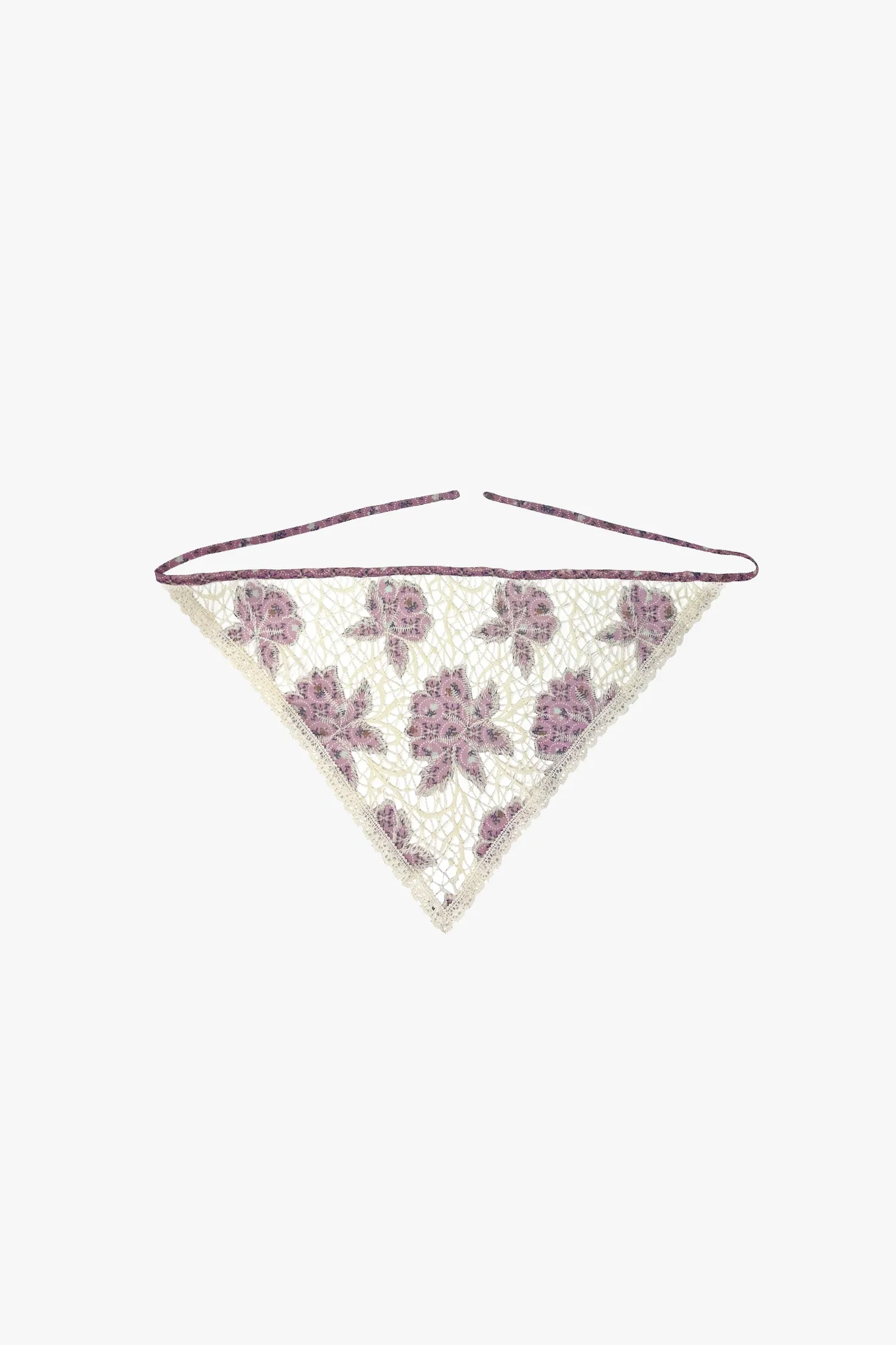 Medallion Floral Lace Headscarf sold by Anna Sui
