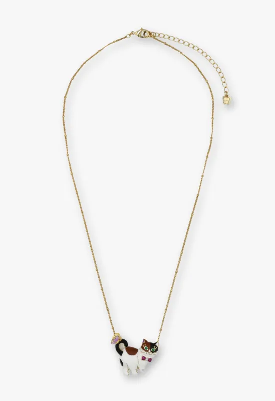 Calico Kitty Necklace - Gold made by Anna Sui
