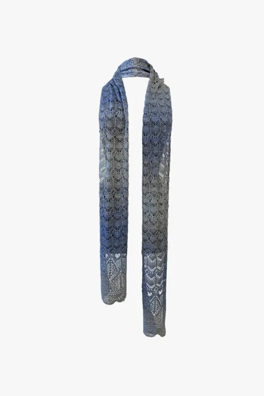 Ombre Space Dye Crochet Scarf - Twilight made by Anna Sui