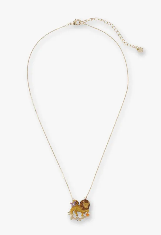 Leo Zodiac Necklace made by Anna Sui