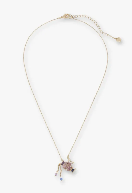 Aquarius Zodiac Necklace made by Anna Sui