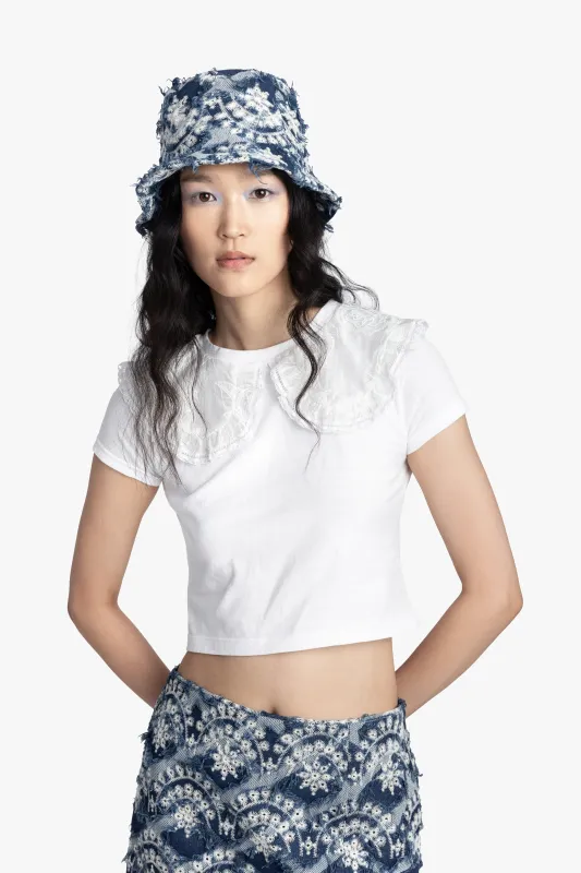 Sonora Denim Bucket Hat made by Anna Sui