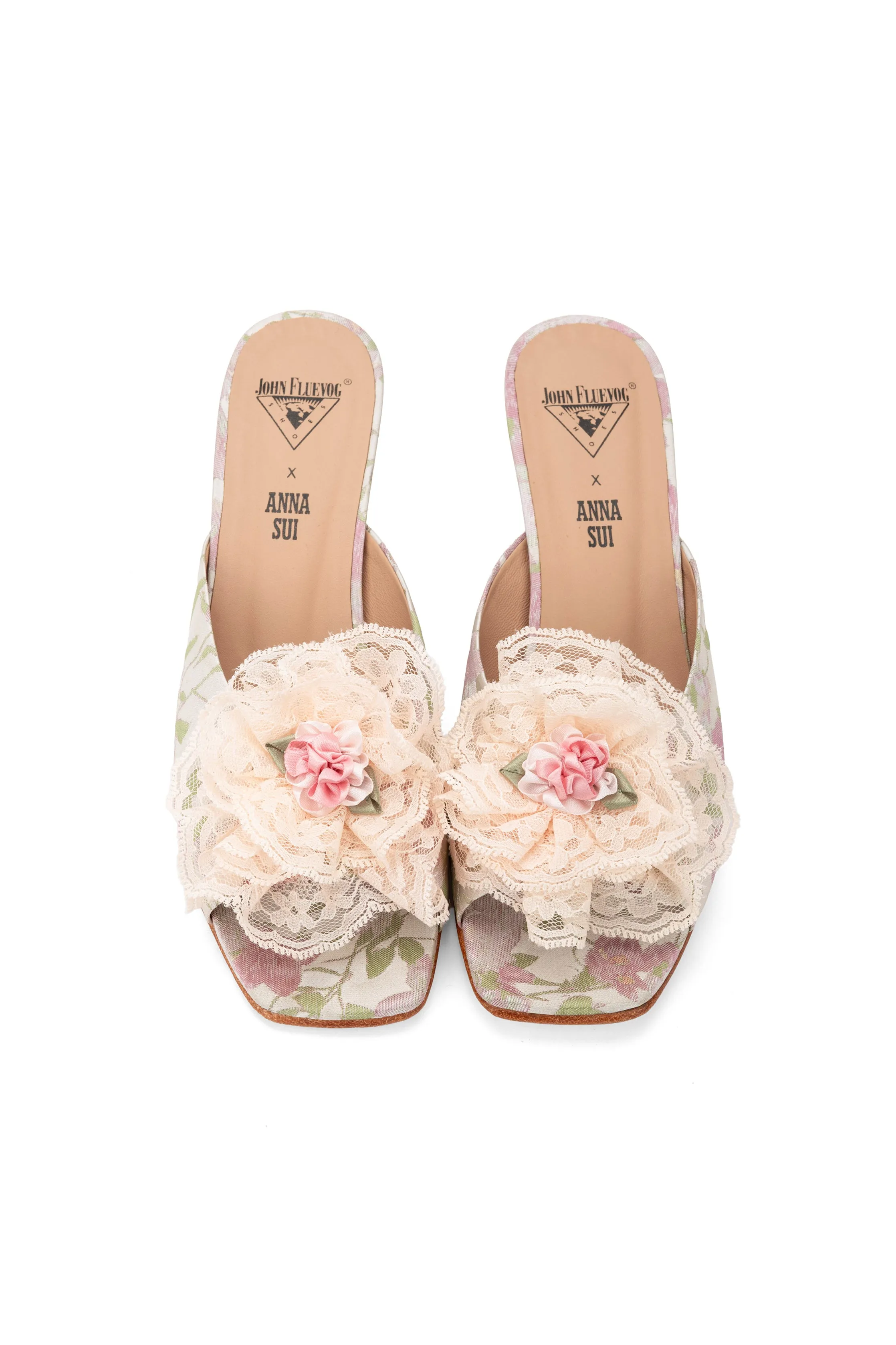 John Fluevog x Anna Sui Brocade Mules- Pink sold by Anna Sui product image thumbnail 3