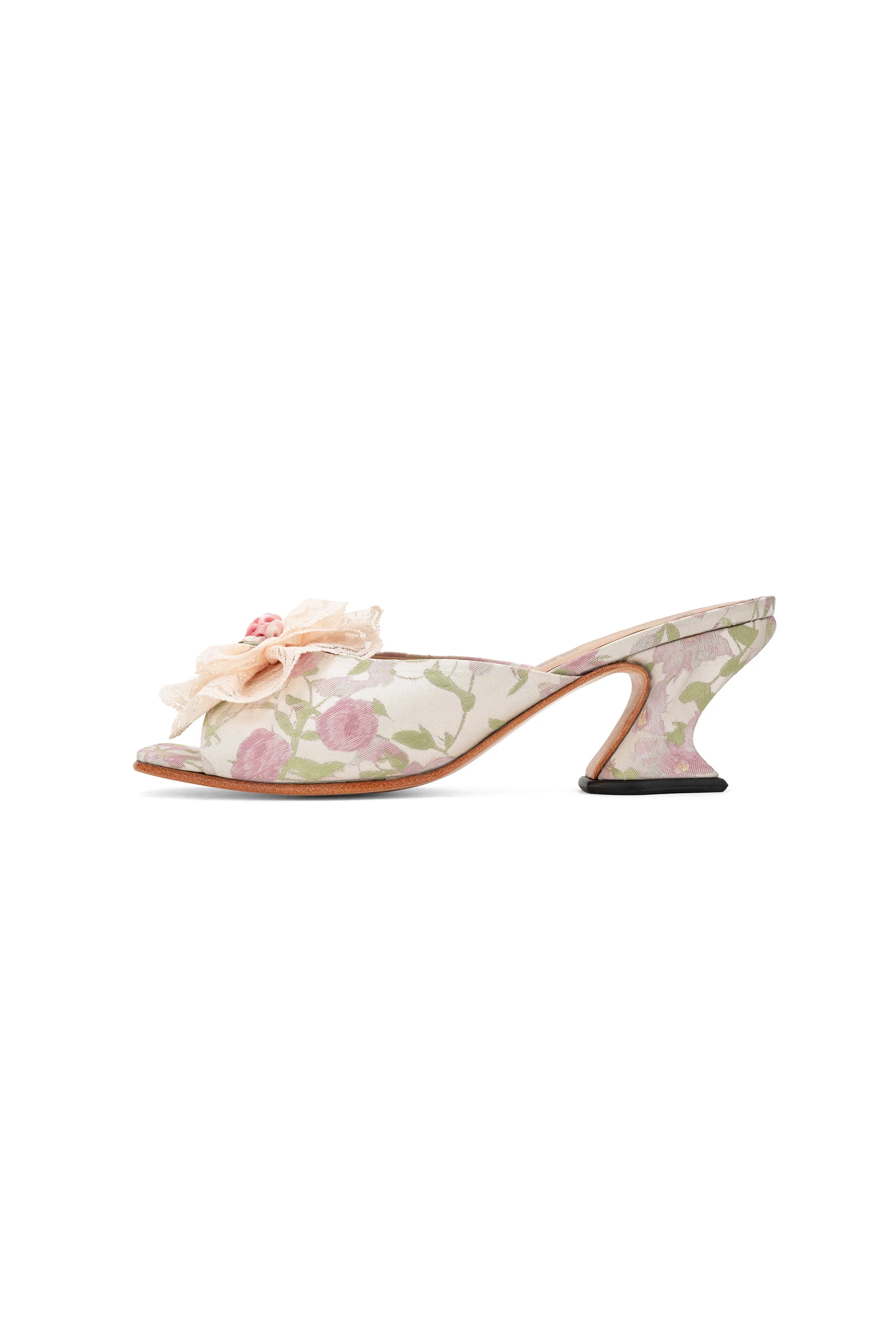 John Fluevog x Anna Sui Brocade Mules- Pink sold by Anna Sui product image thumbnail 4