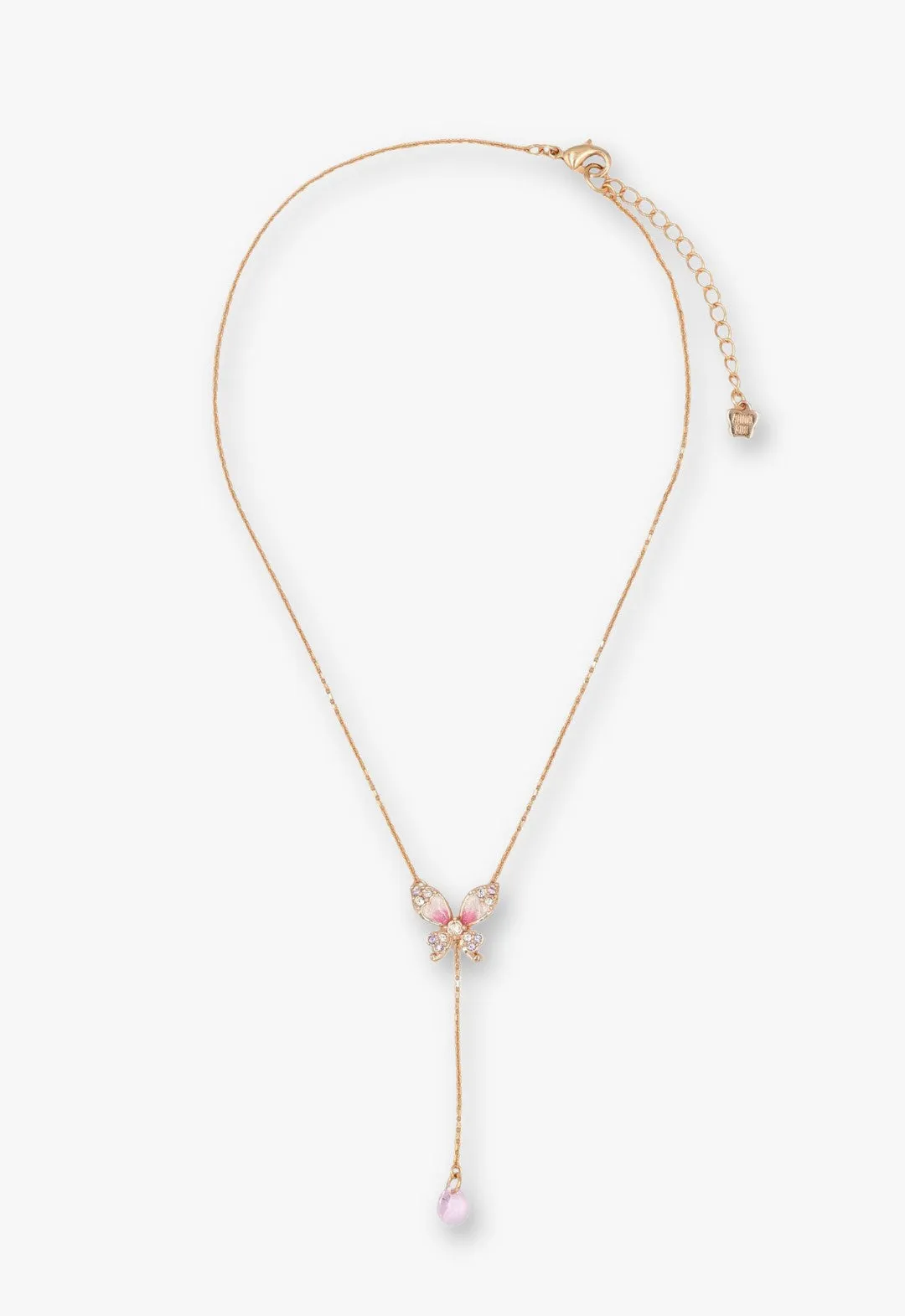 Crystal Bloom Butterfly Necklace sold by Anna Sui