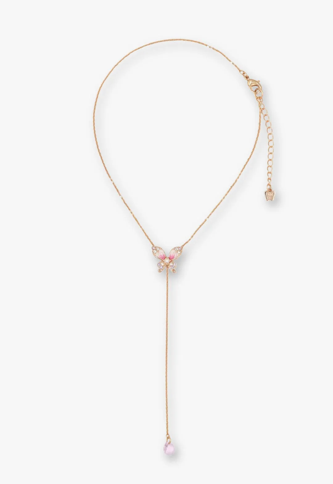 Crystal Bloom Butterfly Necklace sold by Anna Sui product image thumbnail 2