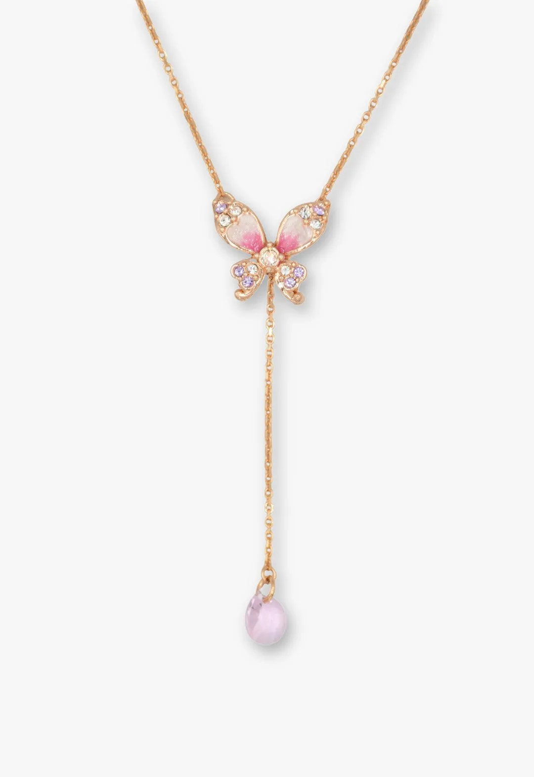 Crystal Bloom Butterfly Necklace sold by Anna Sui product image thumbnail 3