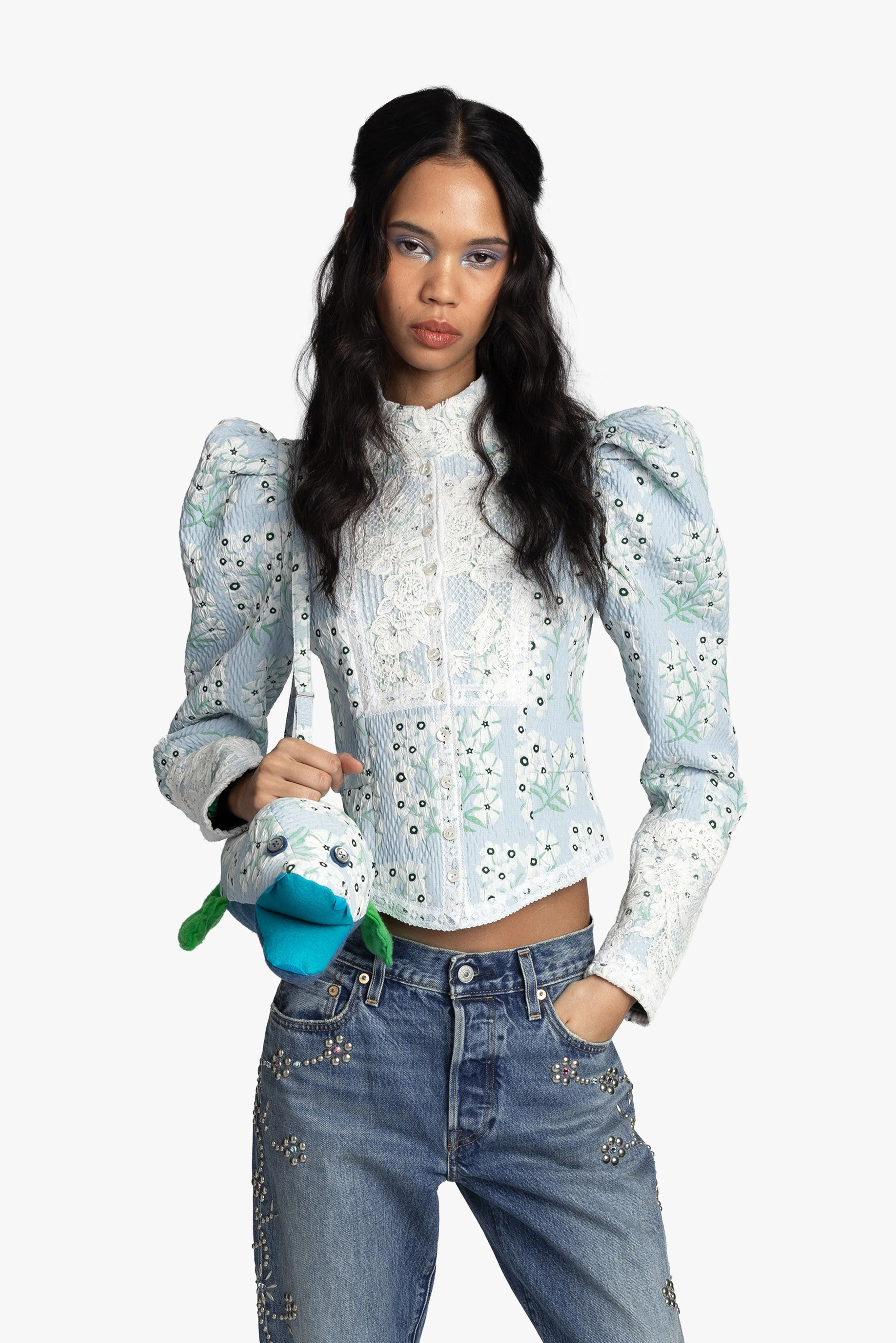 Morning Glory Brocade Victorian Jacket sold by Anna Sui