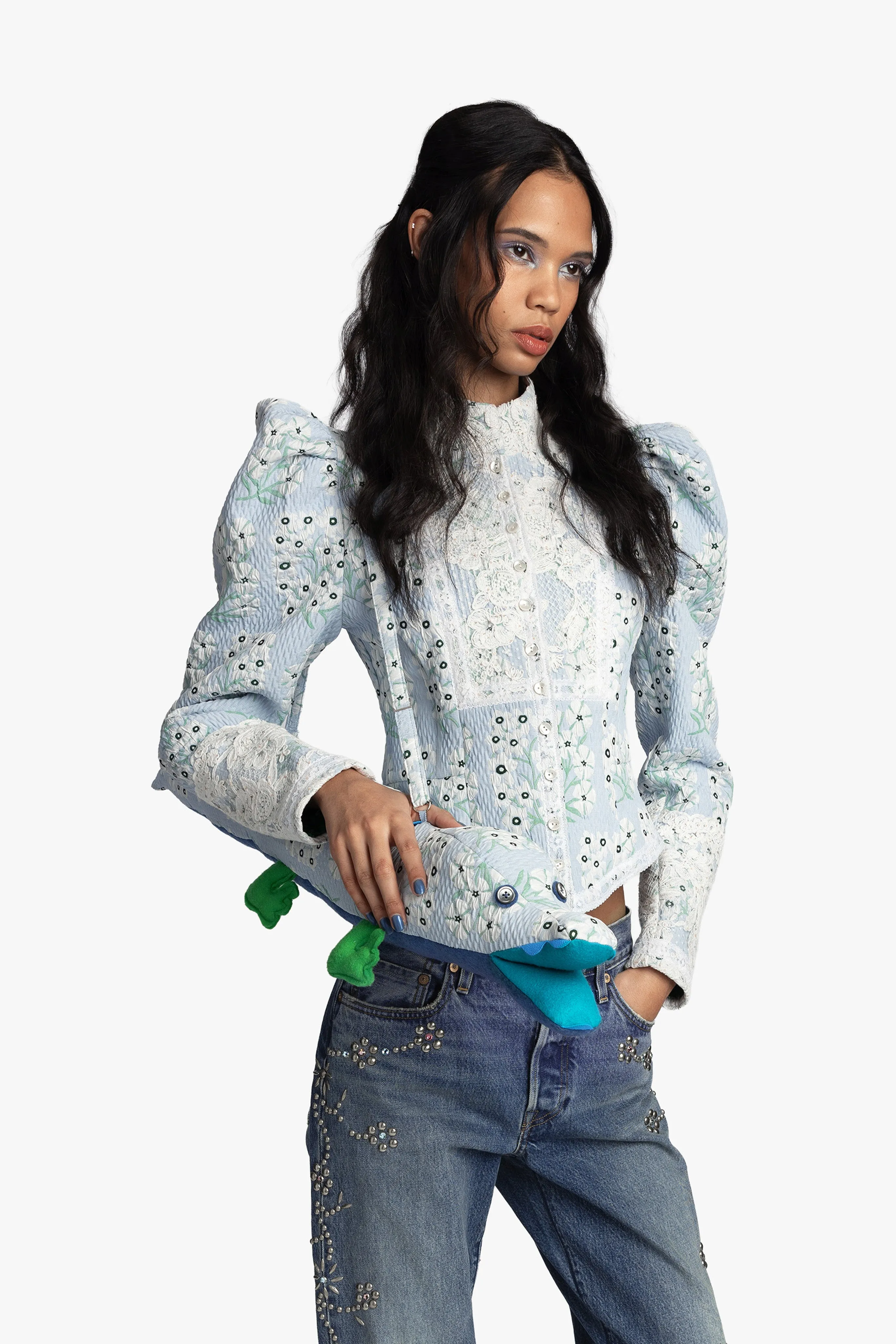 Morning Glory Brocade Victorian Jacket sold by Anna Sui product image thumbnail 3