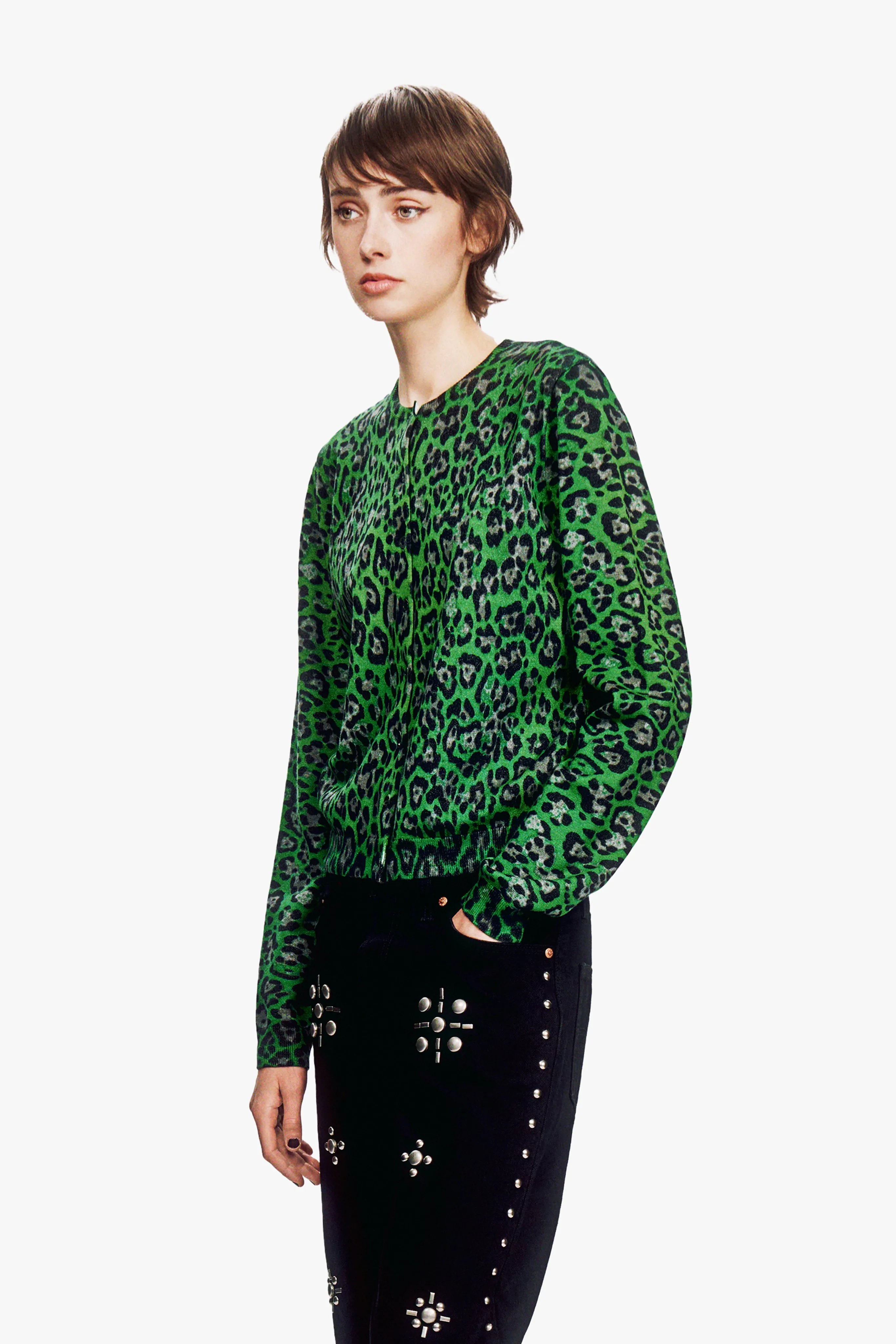 Jade Jaguar Cardigan sold by Anna Sui product image thumbnail 4