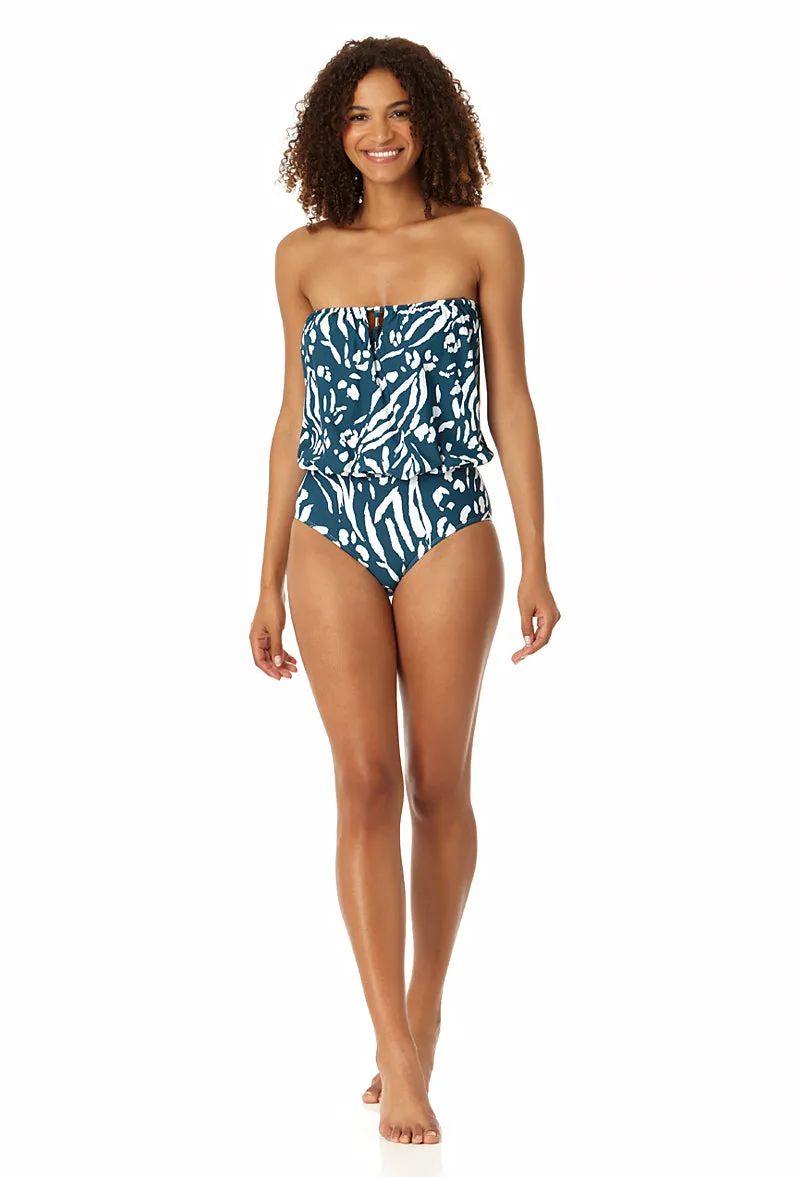 Anne Cole - Women's Strapless Blouson Keyhole One Piece Swimsuit sold by Anne Cole product image thumbnail 4