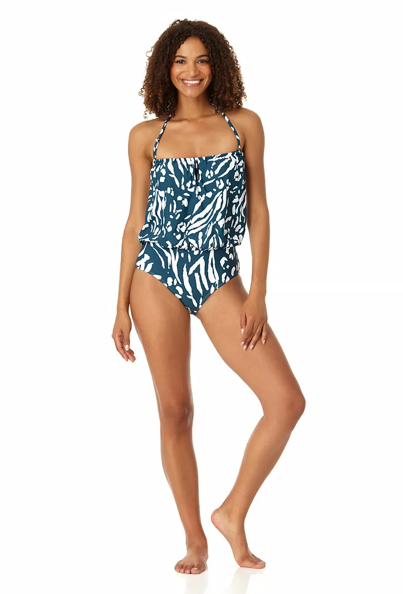 Anne Cole - Women's Strapless Blouson Keyhole One Piece Swimsuit sold by Anne Cole product image thumbnail 5