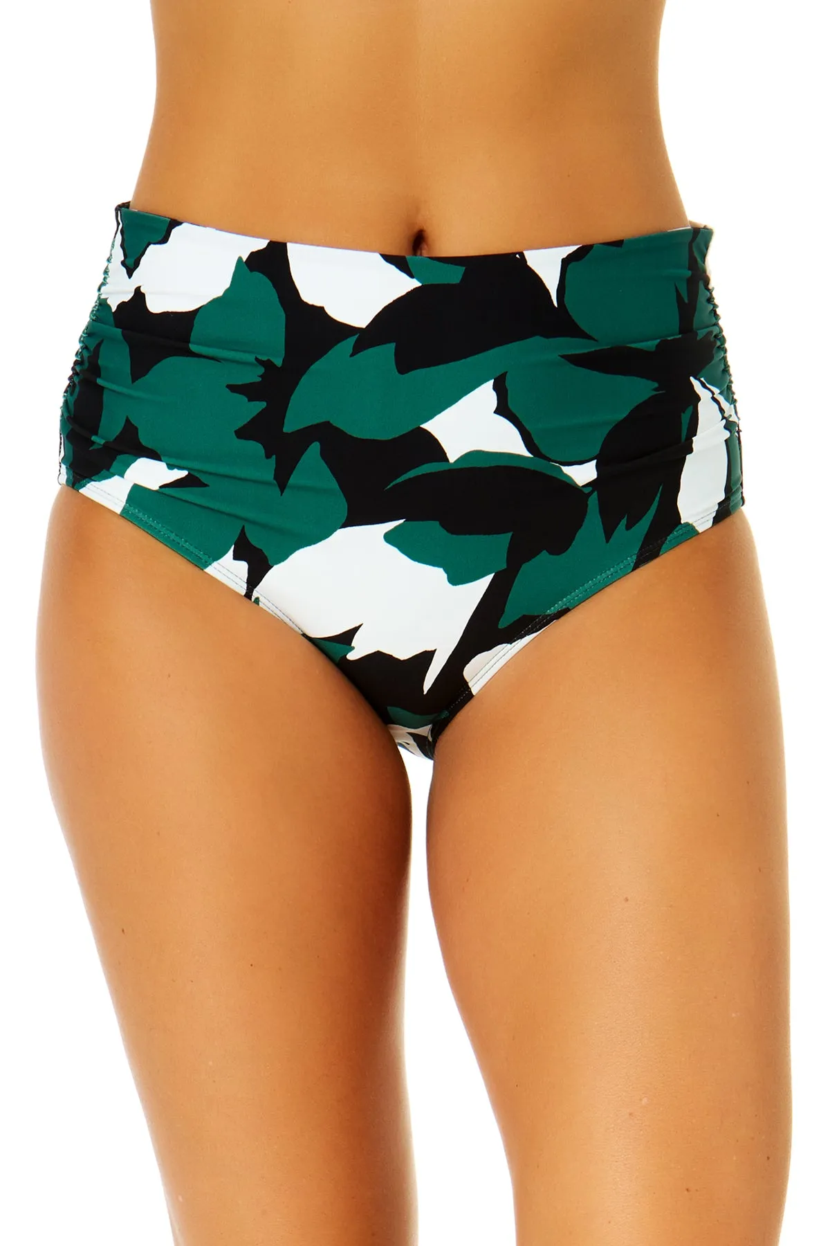 Women's Desert Bloom Fold Over High Waist Shirred Bikini Swim Bottoms sold by Anne Cole