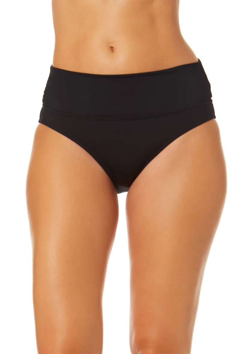 Anne Cole - Women's Soft Band Mid Rise Bikini Swim Bottom sold by Anne Cole