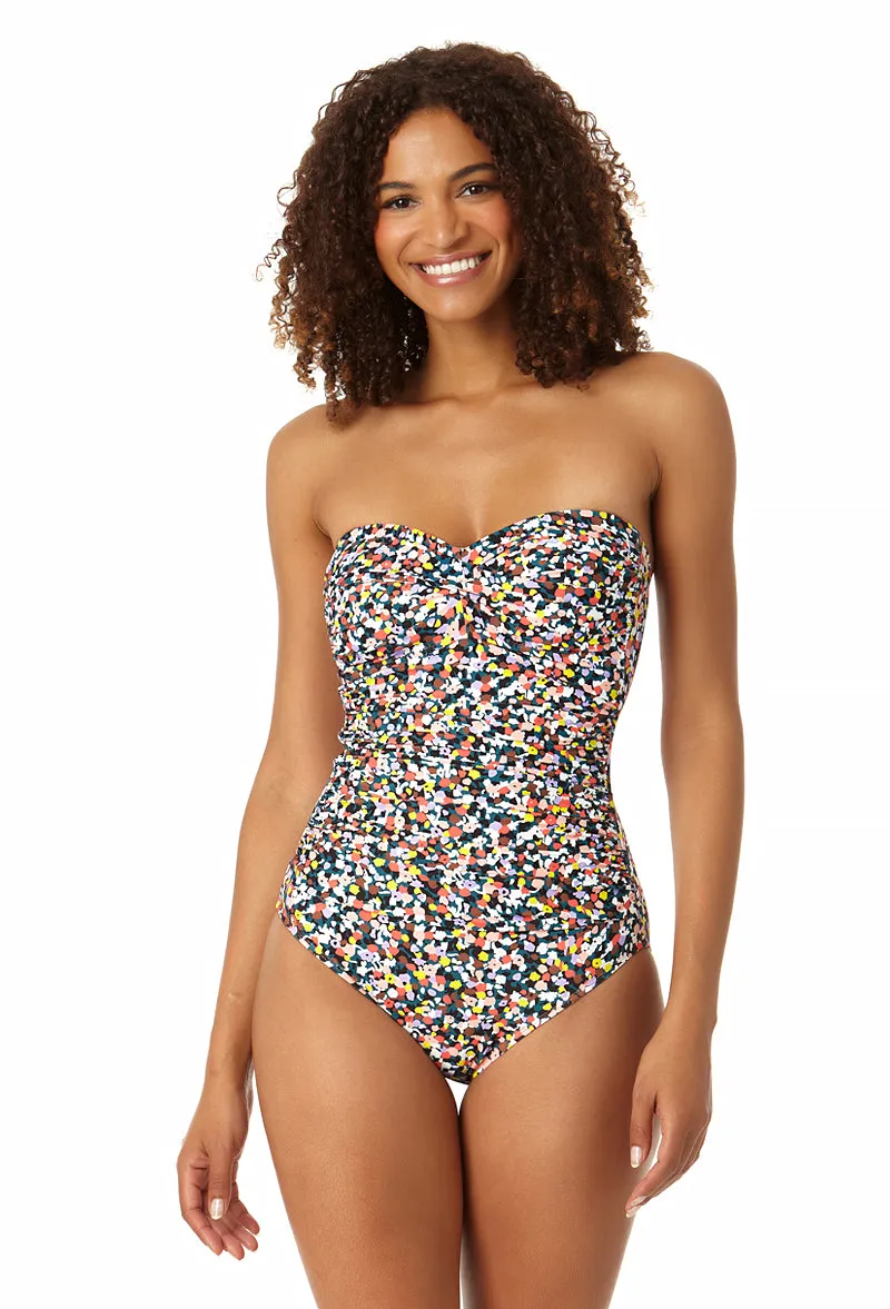 Anne Cole - Women's Twist Front Shirred One Piece Swimsuit sold by Anne Cole product image thumbnail 3