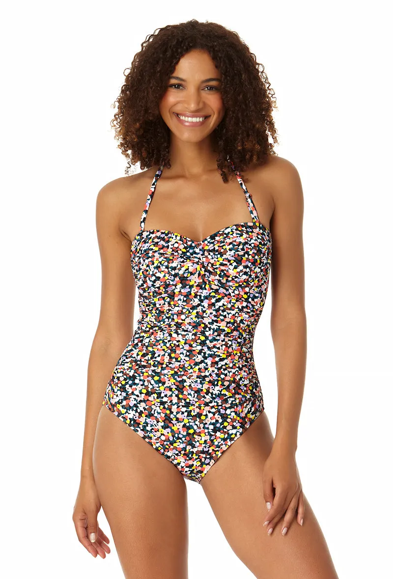 Anne Cole - Women's Twist Front Shirred One Piece Swimsuit sold by Anne Cole