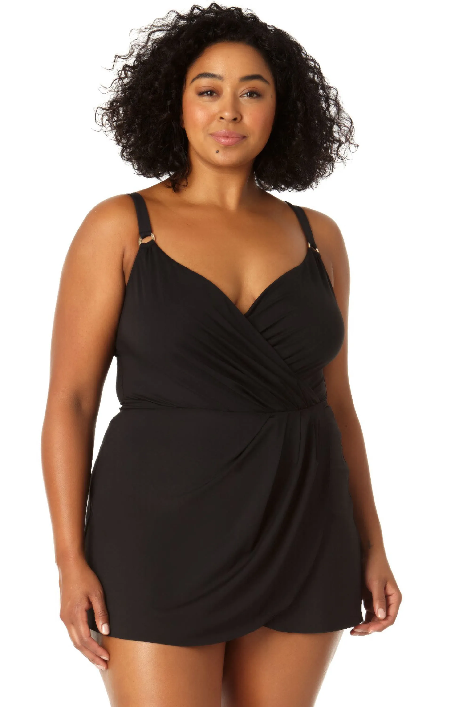 Anne Cole Plus - Swim Dress With Skirted Bottom sold by Anne Cole product image thumbnail 5