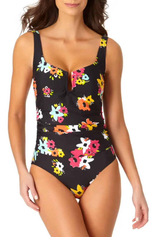 Anne Cole - Sweetheart U Trim One Piece Swimsuit sold by Anne Cole