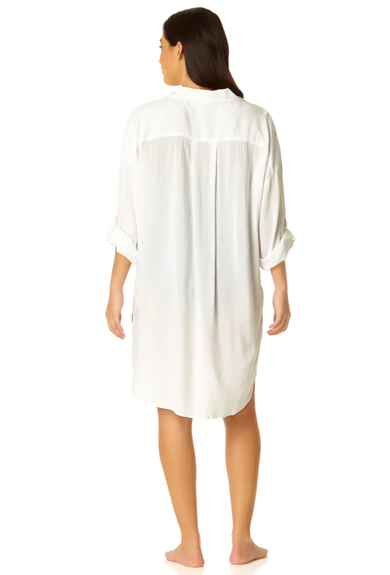 Anne Cole - Women's Button Down Shirt Swimsuit Cover Up sold by Anne Cole product image thumbnail 4