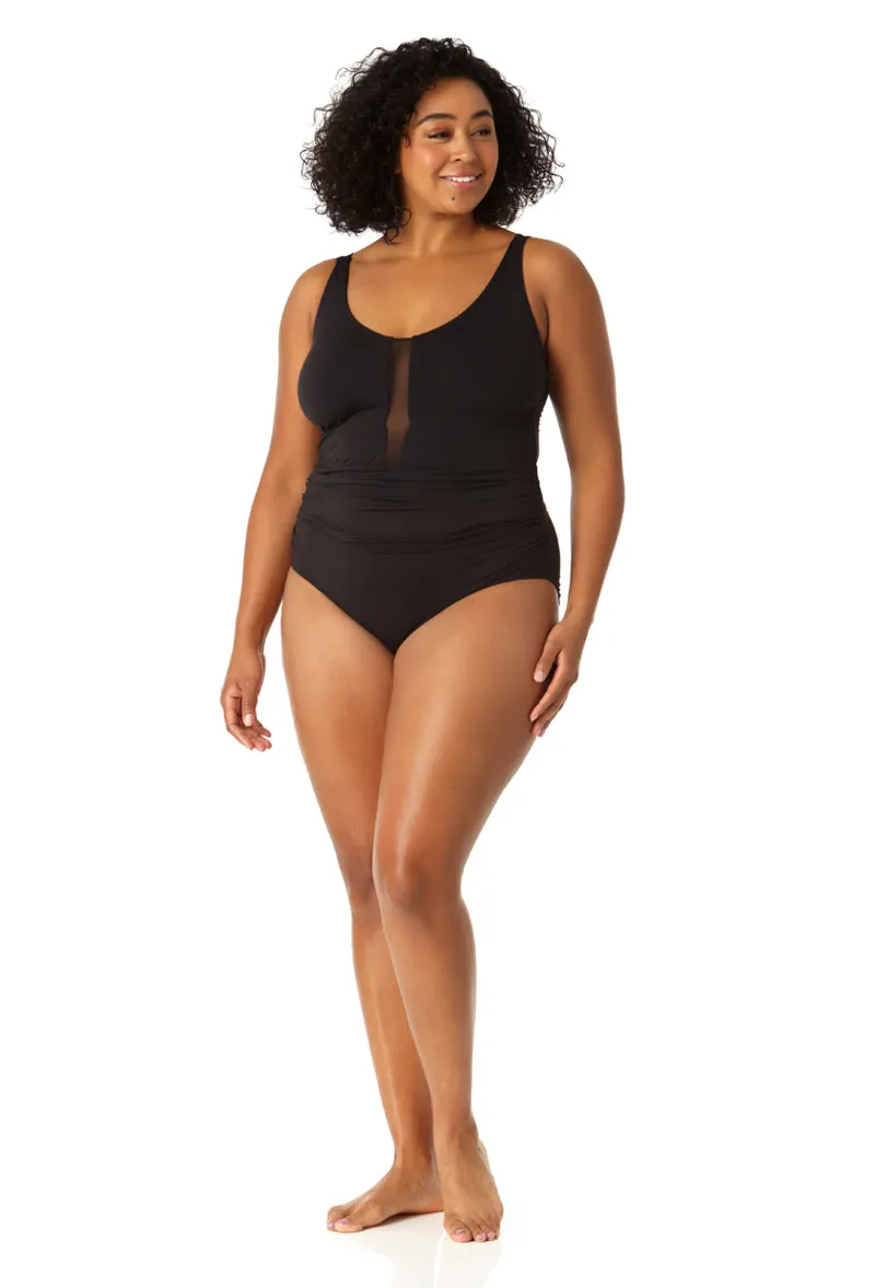 Anne Cole Plus - Women's Mesh One Piece Swimsuit sold by Anne Cole product image thumbnail 4