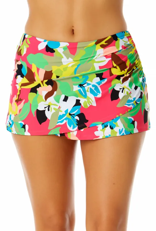 Anne Cole - Women's Drape Front Mid Rise Swim Skirt Bottom sold by Anne Cole