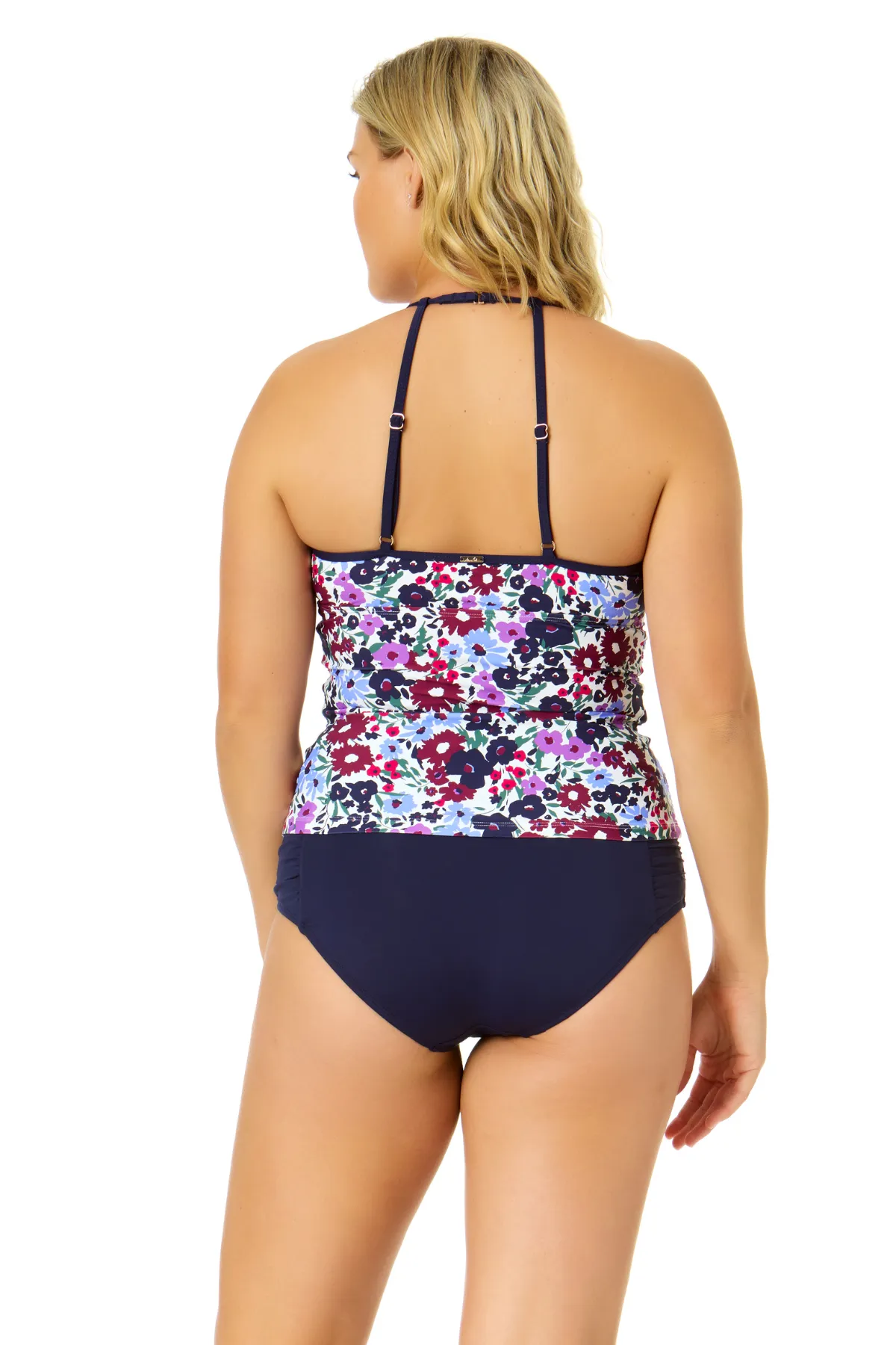 Women's Meadow Bouquet Cut-Out Boat Neck Tankini Swim Top sold by Anne Cole product image thumbnail 2