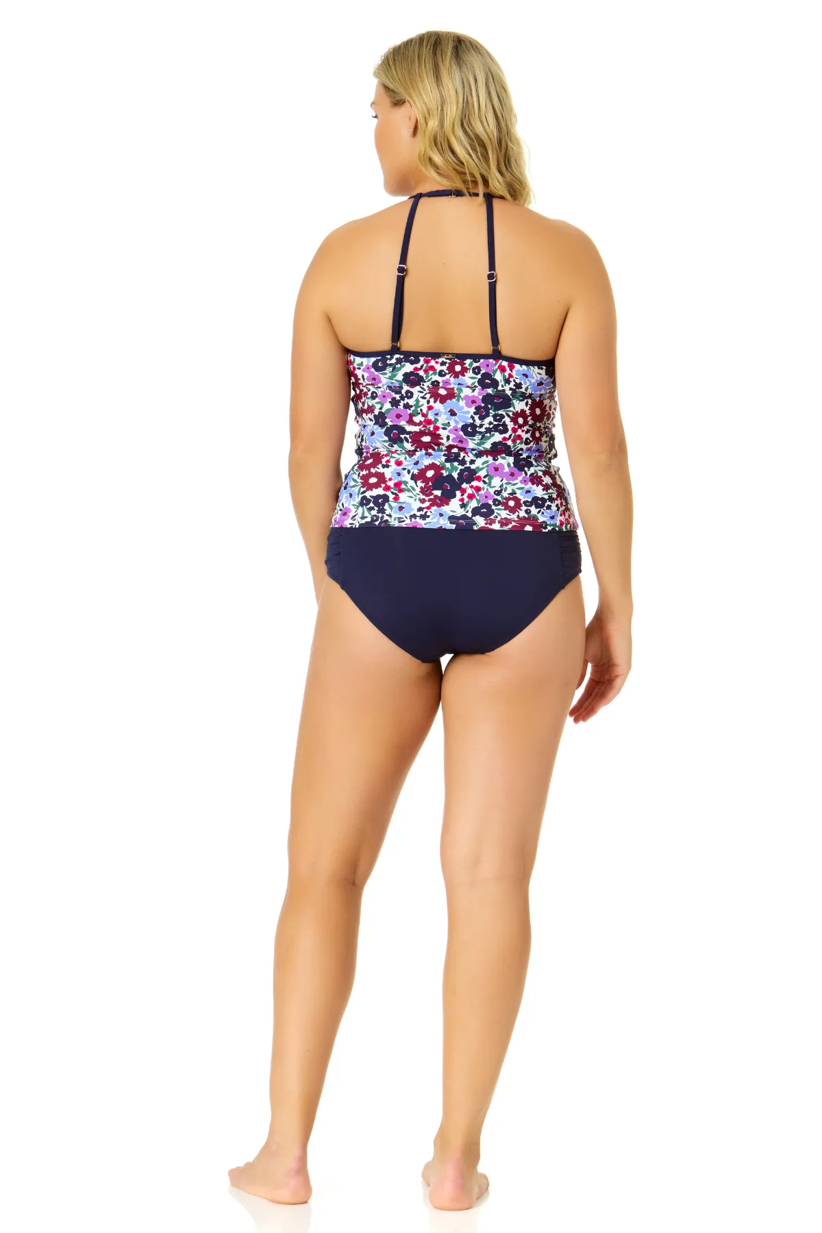 Women's Meadow Bouquet Cut-Out Boat Neck Tankini Swim Top sold by Anne Cole product image thumbnail 4