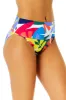 Women's Tropic Stamp Banded Mid Rise Bikini Swim Bottom sold by Anne Cole