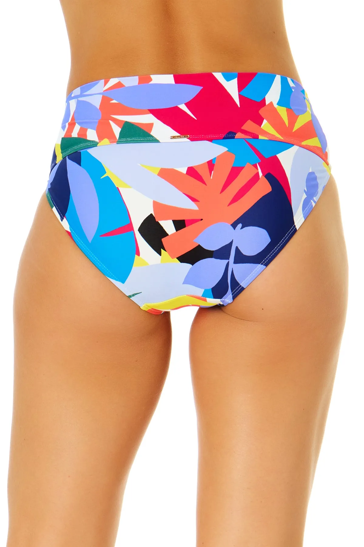 Women's Tropic Stamp Banded Mid Rise Bikini Swim Bottom sold by Anne Cole product image thumbnail 2
