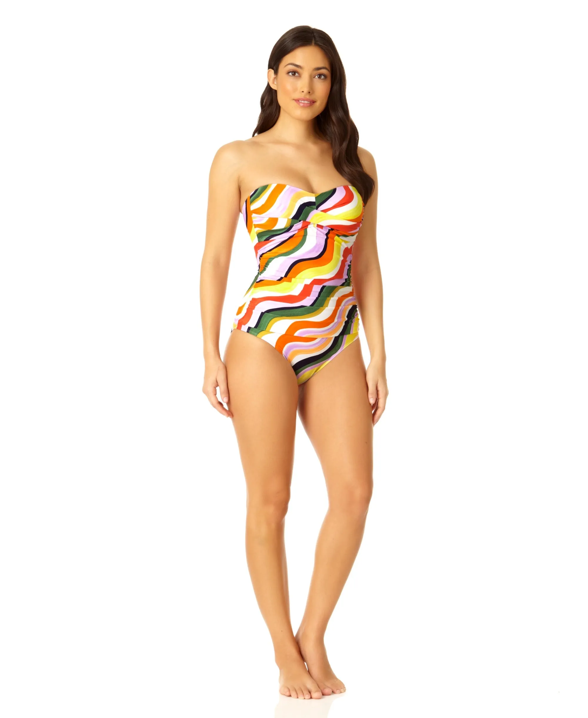 Anne Cole - Women's Twist Front Shirred One Piece Swimsuit sold by Anne Cole product image thumbnail 3