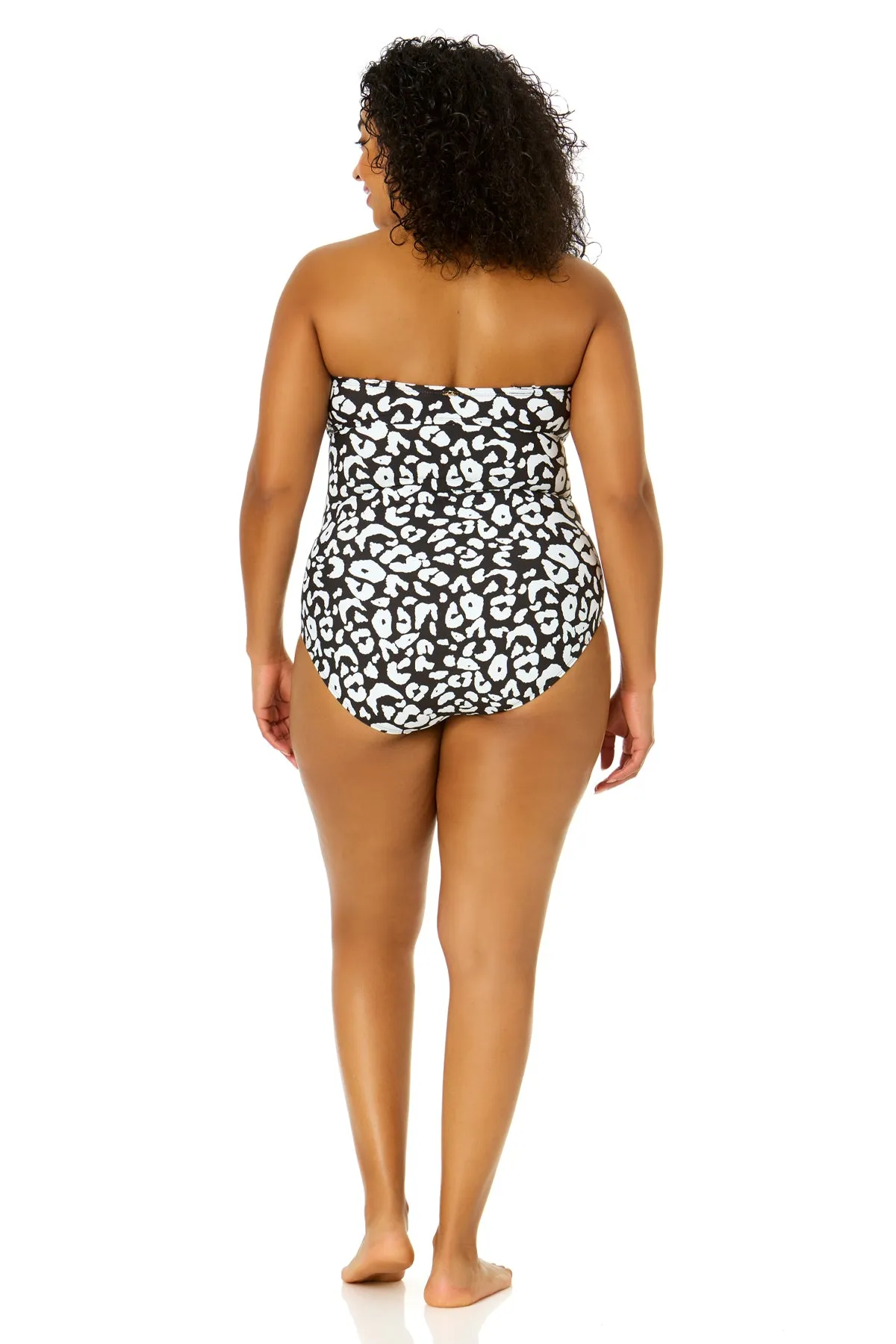 Women's Plus Size Wild Cat Twist Front Shirred One Piece Swimsuit sold by Anne Cole product image thumbnail 5