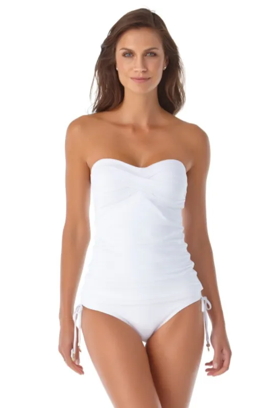 Women's Live in Color Twist Front Bandeaukini Swim Top sold by Anne Cole