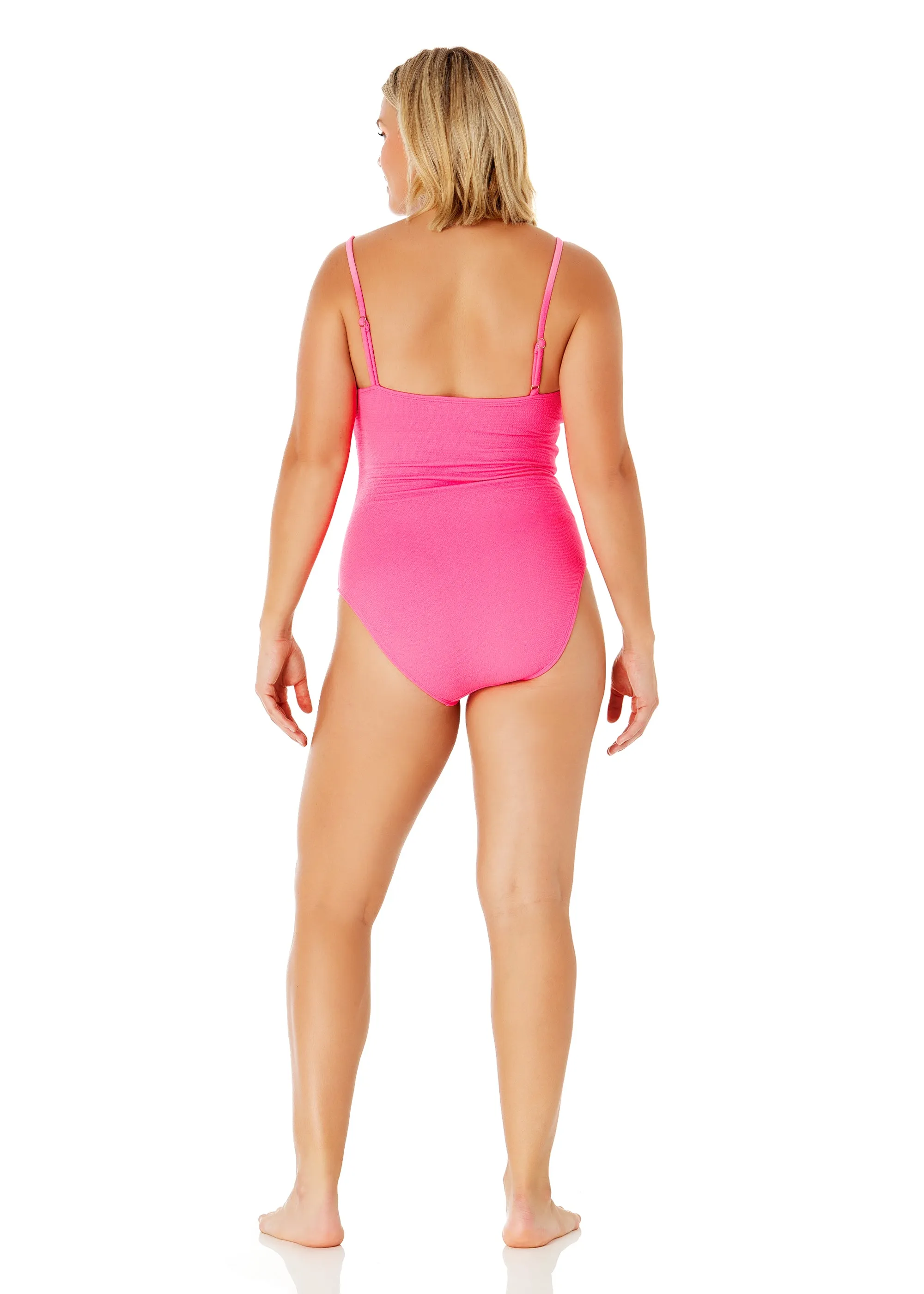 Womens' Live In Color Classic Lingerie Textured Maillot One Piece Swimsuit sold by Anne Cole product image thumbnail 5