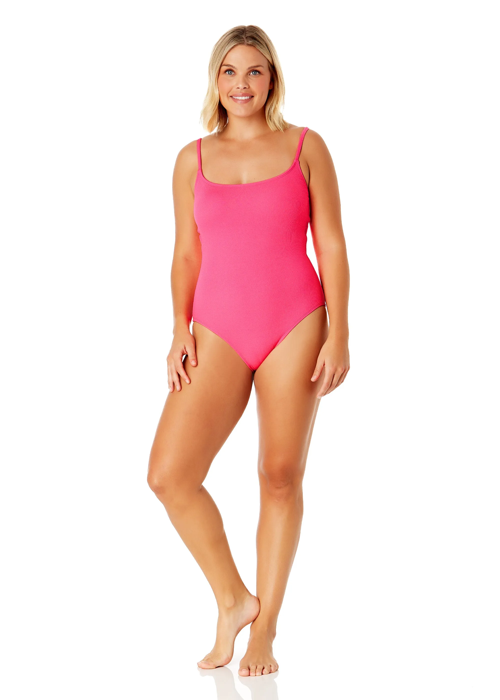 Womens' Live In Color Classic Lingerie Textured Maillot One Piece Swimsuit sold by Anne Cole product image thumbnail 4