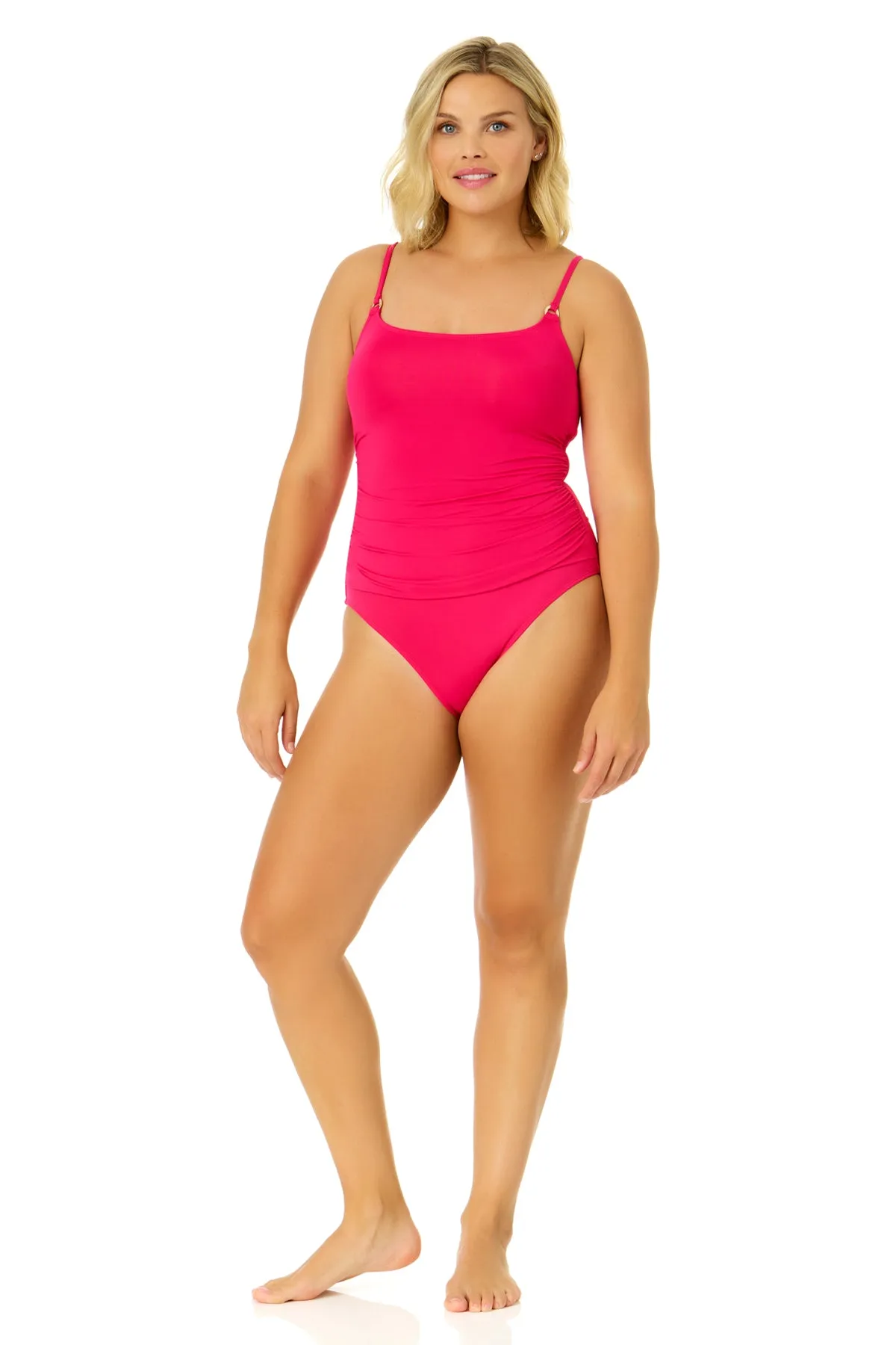 Women's Live In Color Shirred Lingerie Maillot One Piece sold by Anne Cole product image thumbnail 5