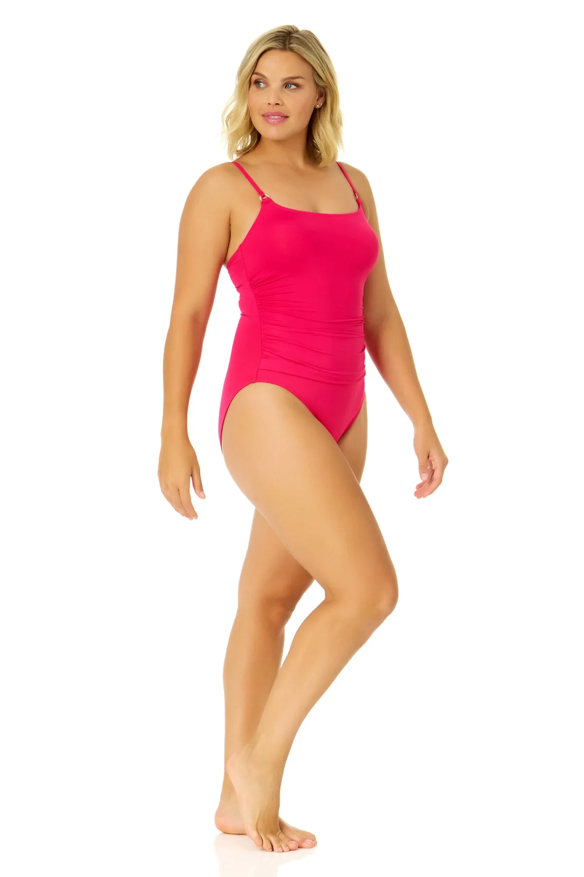 Women's Live In Color Shirred Lingerie Maillot One Piece sold by Anne Cole product image thumbnail 3