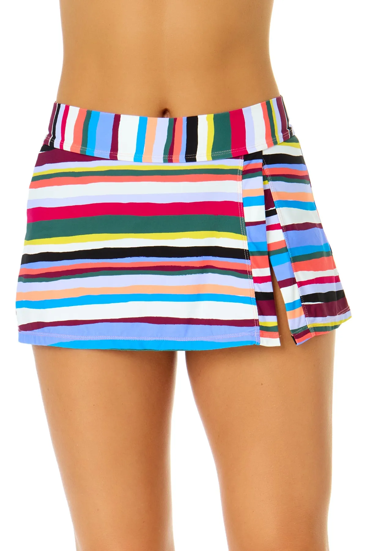 Women's Easy Breezy Stripe Banded Side Skirted Swim Bottom sold by Anne Cole product image thumbnail 5